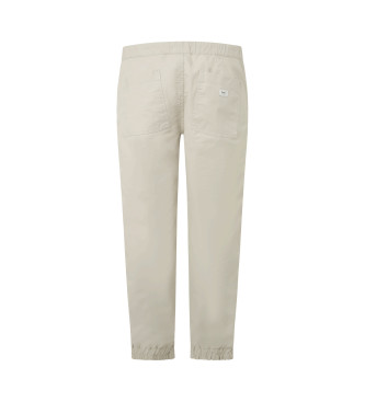 Pepe Jeans Spodnie Pull On Cuffed Smart w kolorze beżowym