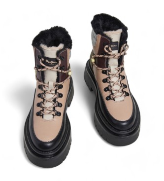 Pepe Jeans Bottines beiges Queen Mix