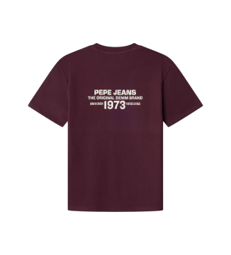 Pepe Jeans Camiseta Recco granate