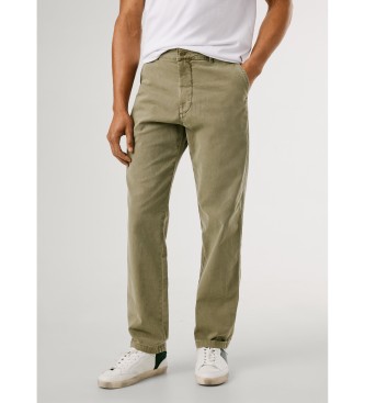 Pepe Jeans Pantaln Regular Chino Canvas verde