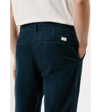 Pepe Jeans Pantalon chino rgulier en velours ctel marine