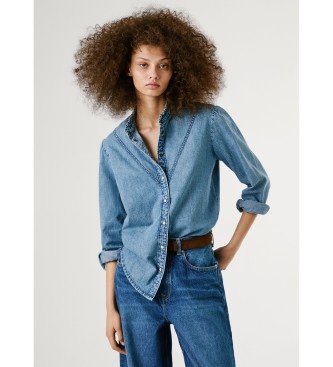 Pepe Jeans Bluse Regular blau