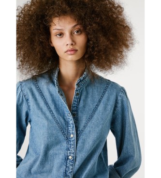 Pepe Jeans Bluse Regular blau