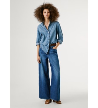Pepe Jeans Bluse Regular blau