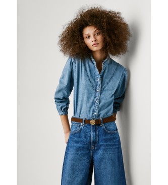 Pepe Jeans Bluse Regular blau
