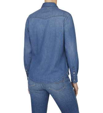 Pepe Jeans Chemise rgulire bleue