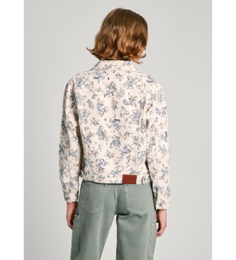 Pepe Jeans Regular Fit Paisley Jacket off-white ecru