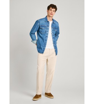 Pepe Jeans Camicia overshirt blu regolare