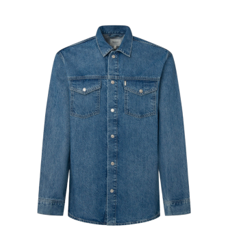 Pepe Jeans Camicia overshirt blu regolare