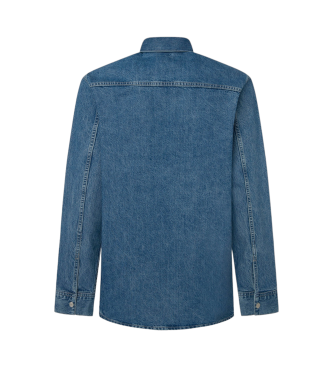 Pepe Jeans Camicia overshirt blu regolare