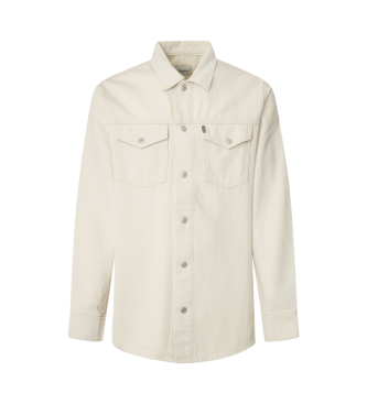 Pepe Jeans Regular overshit white ecru shirt