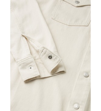 Pepe Jeans Regular overshit white ecru shirt