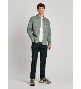 Pepe Jeans Surchemise rgulire verte