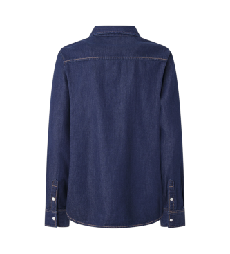 Pepe Jeans Normaal blauw overhemd