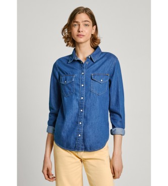 Pepe Jeans Chemise rgulire bleue