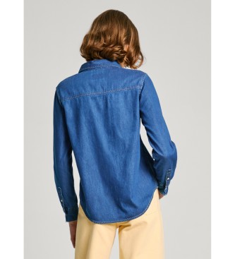 Pepe Jeans Normaal Overhemd blauw