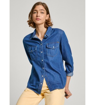 Pepe Jeans Chemise rgulire bleue