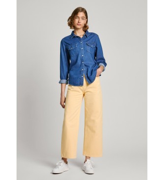 Pepe Jeans Normaal Overhemd blauw