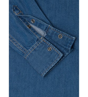 Pepe Jeans Normaal Overhemd blauw