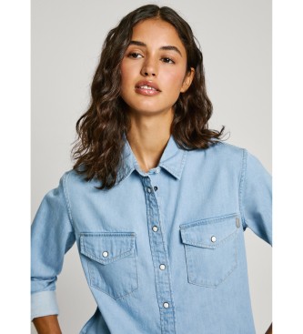 Pepe Jeans Camisa regular azul