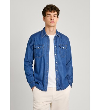 Pepe Jeans Camisa Regular azul