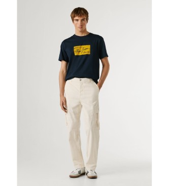 Pepe Jeans Cal�as utilit�rias regulares em branco