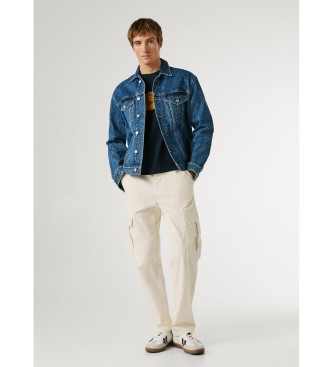 Pepe Jeans Cal�as utilit�rias regulares em branco
