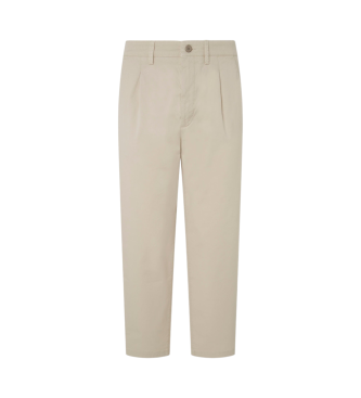 Pepe Jeans Entspannte Chino-Hose Wei Ecru