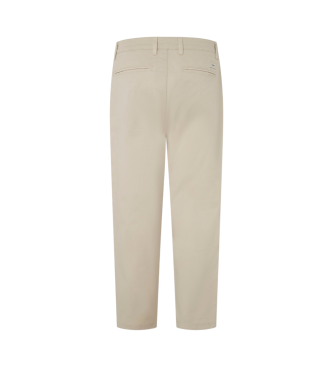 Pepe Jeans Entspannte Chino-Hose Wei Ecru