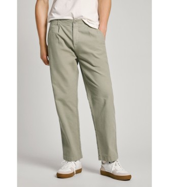 Pepe Jeans Spodnie Relaxed Comfort w kolorze zielonym