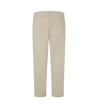 Pepe Jeans Pantalon Relaxed Comfort Blanc Ecru