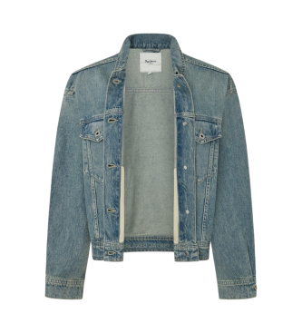 Pepe Jeans Kurtka Relaxed Jacket niebieska