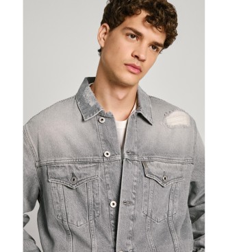 Pepe Jeans Entspannte Jacke grau