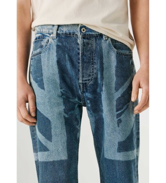 Pepe Jeans Jeansy Relaxed Bexley Iconic Union w kolorze niebieskim
