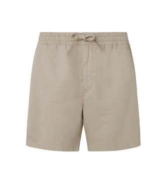 Pepe Jeans Relaxed Smart beige bermudashorts