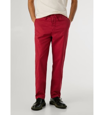 Pepe Jeans Calça Relaxed Loose vermelha