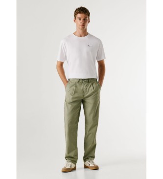 Pepe Jeans Cal�as de popelina largas e descontra�das verdes