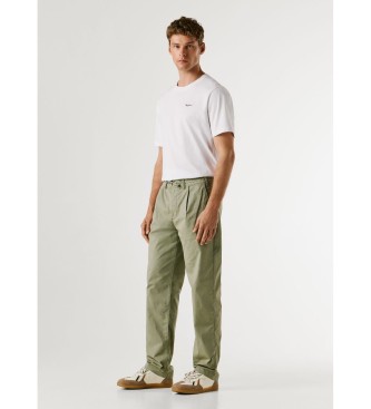 Pepe Jeans Cal�as de popelina largas e descontra�das verdes