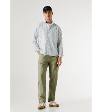 Pepe Jeans Cal�as de popelina largas e descontra�das verdes