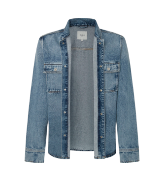 Pepe Jeans Surchemise dcontracte bleu