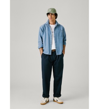Pepe Jeans Entspannte Popeline-Hose navy