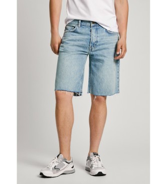 Pepe Jeans Korte Relaxed Destroy blauw