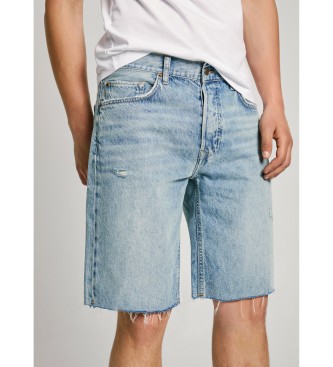 Pepe Jeans Korte Relaxed Destroy blauw