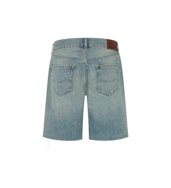 Pepe Jeans Short Relaxed Destroy niebieski