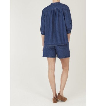 Pepe Jeans Zrelaksowane szorty w kolorze niebieskim