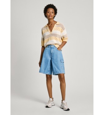 Pepe Jeans Short Relaxed Worker azul