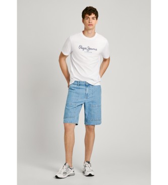 Pepe Jeans Krótki, zrelaksowany model Utility w kolorze niebieskim