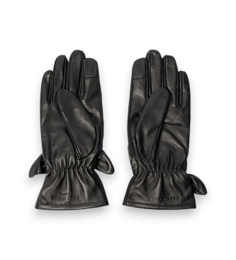 Pepe Jeans Gants en cuir Ria noir