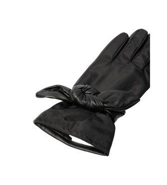 Pepe Jeans Gants en cuir Ria noir