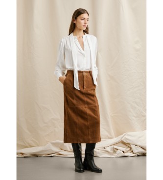 Pepe Jeans Saia Rina castanha